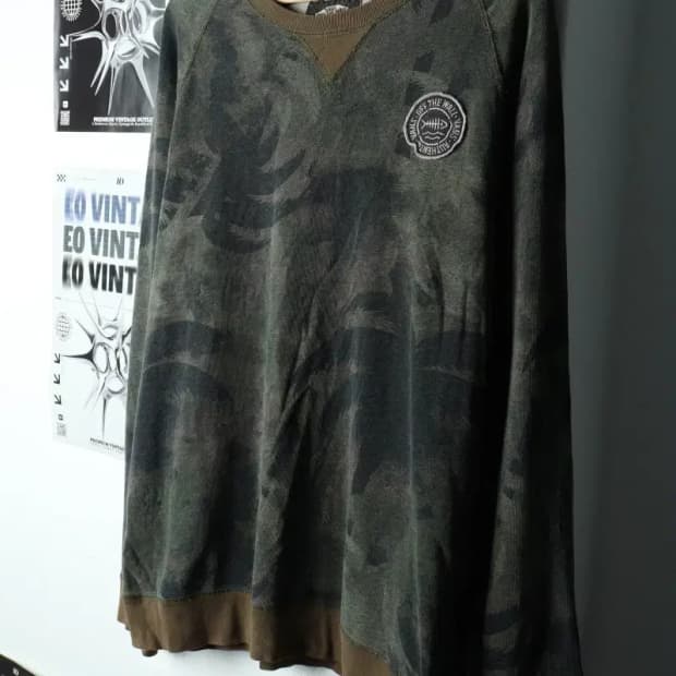 (L-XL) 반스 긴팔티셔츠 카모 야자수 한정판 스트릿무드-15EBA