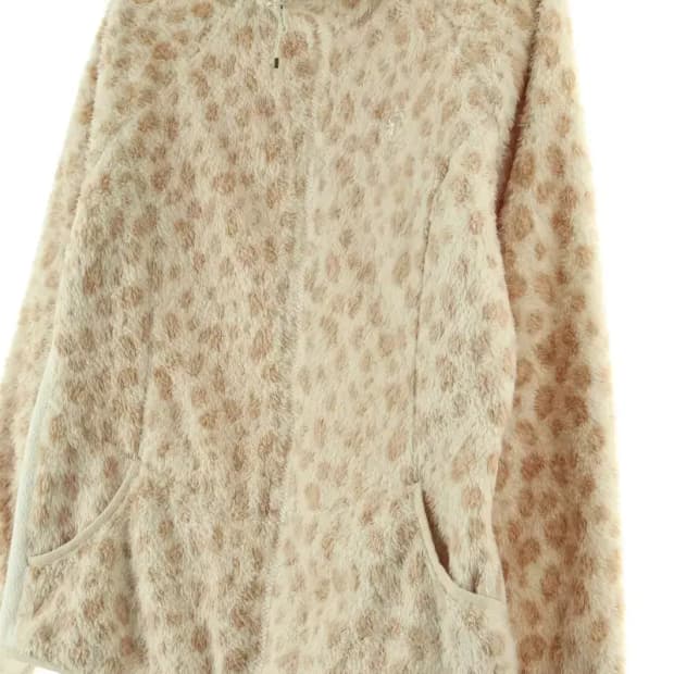 W(L-XL) 블랙야크 집업 바람막이 점퍼자켓 레오파드 쿠키-15F2E