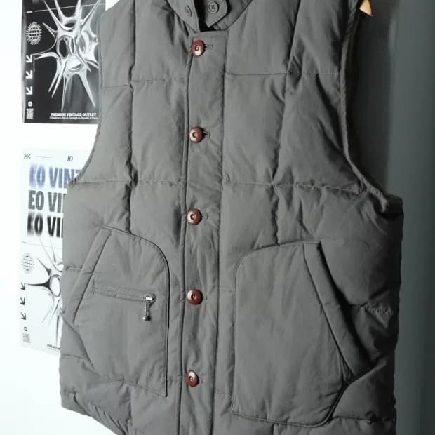 (L-XL) 커버낫 패딩 점퍼자켓 조끼 덕다운 그레이-15F39