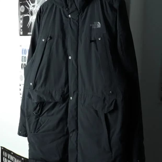 (L) 노스페이스 패딩 점퍼자켓 구스다운 딥그레이-15FDC