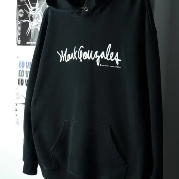 (L-XL) 마크곤잘레스 후드티셔츠 빅로고 블랙 올드스쿨-15FE4