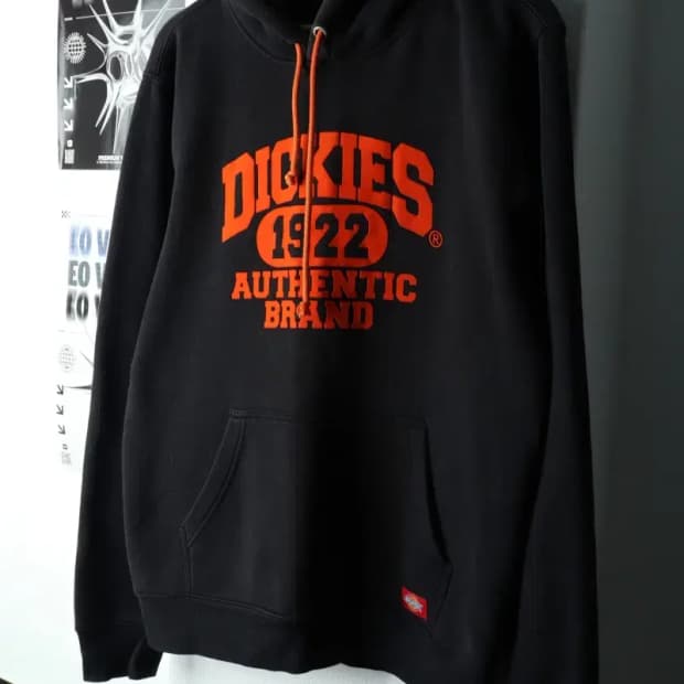 (L-XL) 디키즈 후드티셔츠 한정판 오렌지 매물 희귀 기모-15FEA