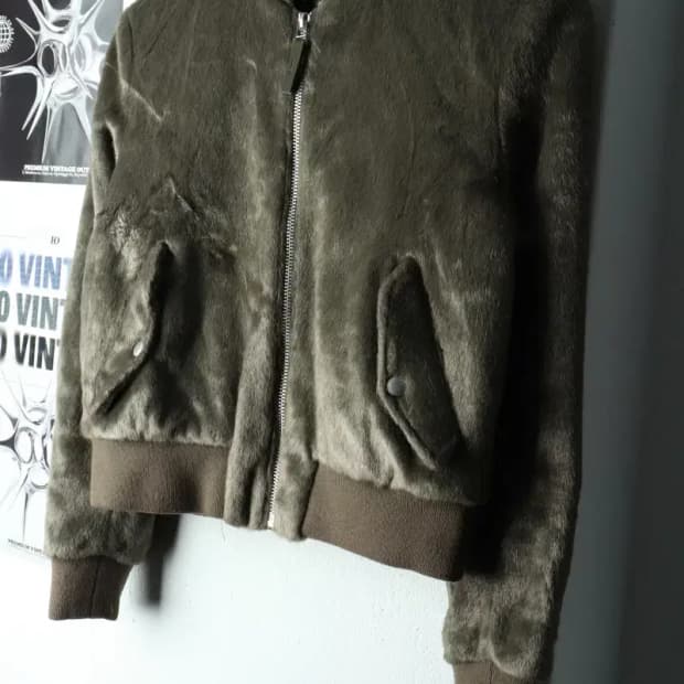 W(M-L) 유니클로 집업 바람막이 점퍼자켓 카린로이펠드 퍼-16005