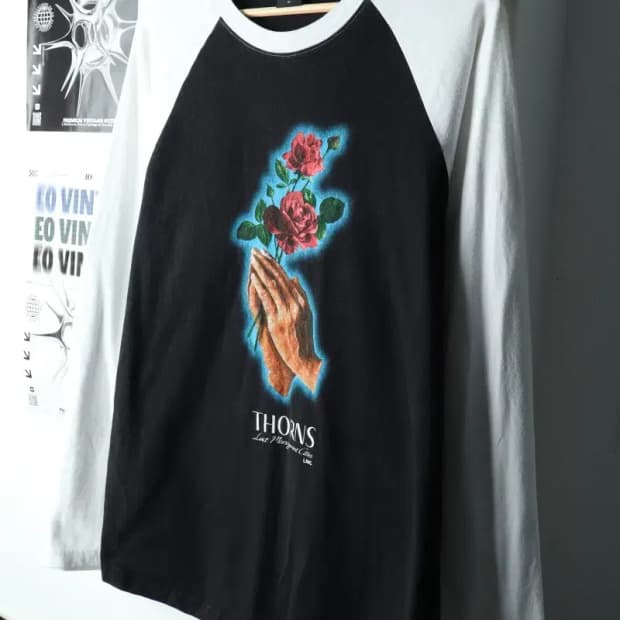 (M-L) 엘엠씨 긴팔티셔츠 나그랑 프린팅 올드스쿨-16045