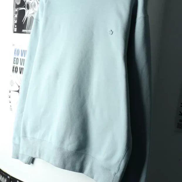 (3XL) 아디다스 맨투맨 티셔츠 빅사이즈 연블루 기모-1601E