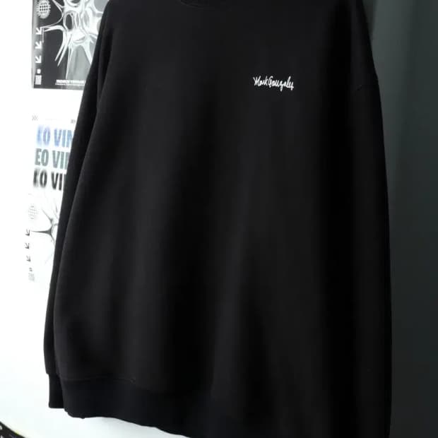 (XL) 마크곤잘레스 맨투맨 티셔츠 블랙 기모 올드스쿨-16020