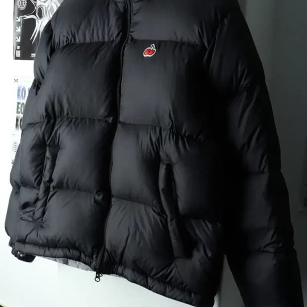 W(S-M) 키르시 패딩 점퍼자켓 리버시블 덕다운 체리-160EB