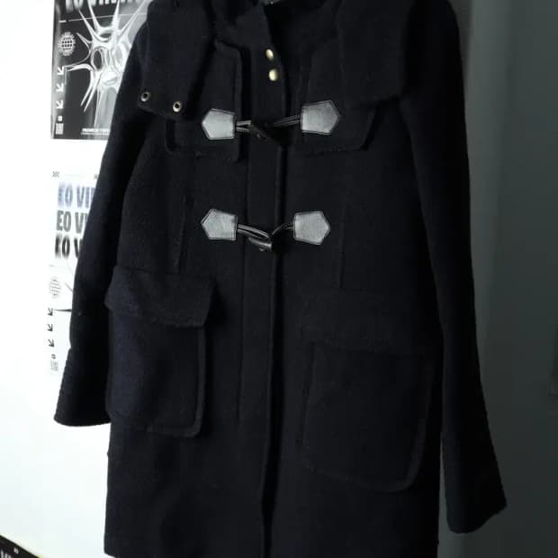 W(M) 질스튜어트 코트자켓 떡볶이 네이비 울-160F8