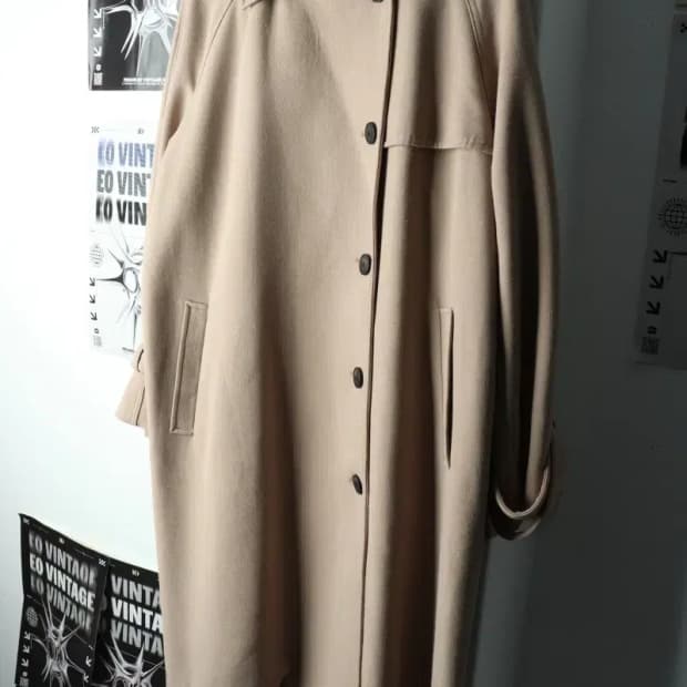 W(S) 스튜디오 톰보이 코트자켓 베이지 롱-160F9