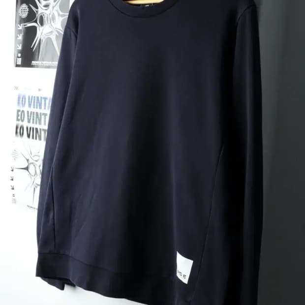 (XL) 빈폴 맨투맨 티셔츠 무지 네이비-161D5