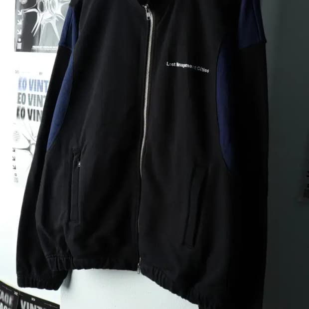 (L-XL) 엘엠씨 집업 바람막이 점퍼자켓 헤비 블랙 스트릿-161FF