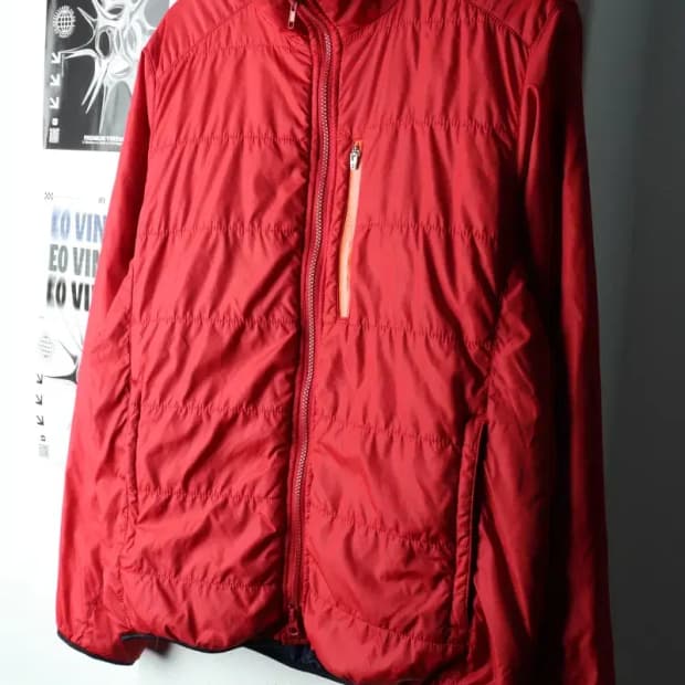 (M-L) 타미힐피거 패딩 점퍼자켓 경량 레드-16207