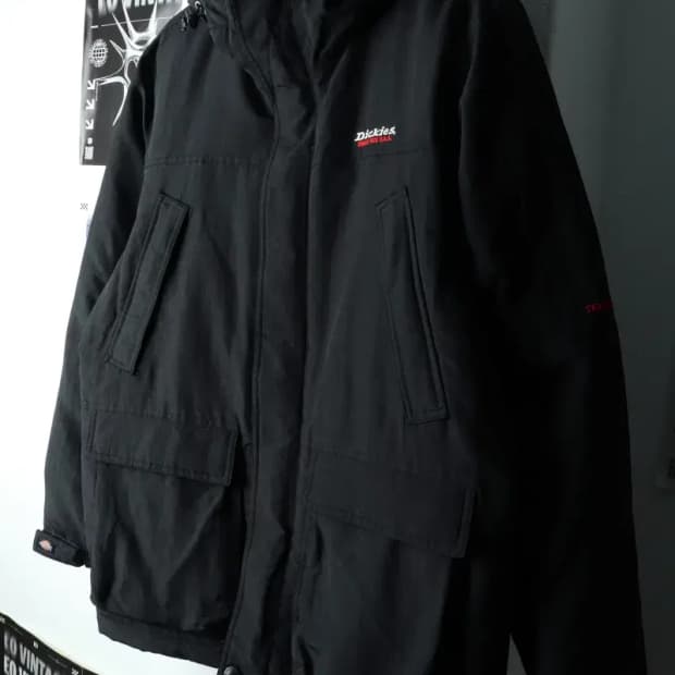 (M-L) 디키즈 패딩 점퍼자켓 테크웨어 덕다운 블랙-1620A