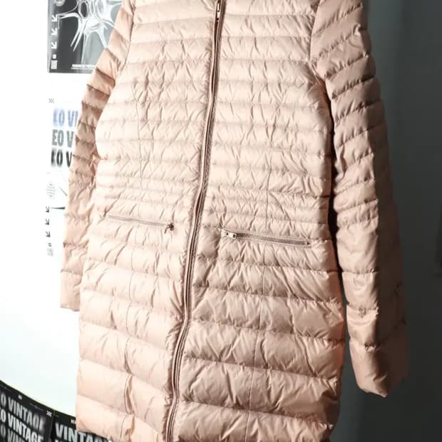 W(L) 손정완 패딩 점퍼자켓 핑크 경량 덕다운 롱-1620E