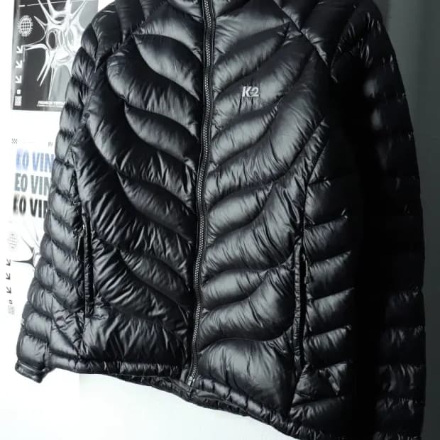 W(XL) K2 케이투 패딩 점퍼자켓 구스다운 경량 블랙-1620F