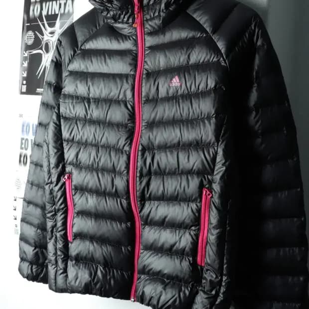 W(M) 아디다스 패딩 점퍼자켓 Y2K 트렌드 경량 블랙핑크-16213