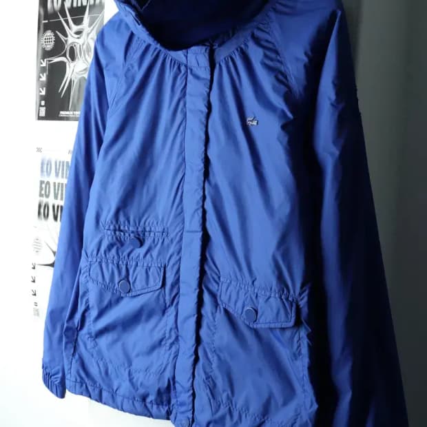 W(L-XL) 라코스테 패딩 점퍼자켓 경량 블루-16215