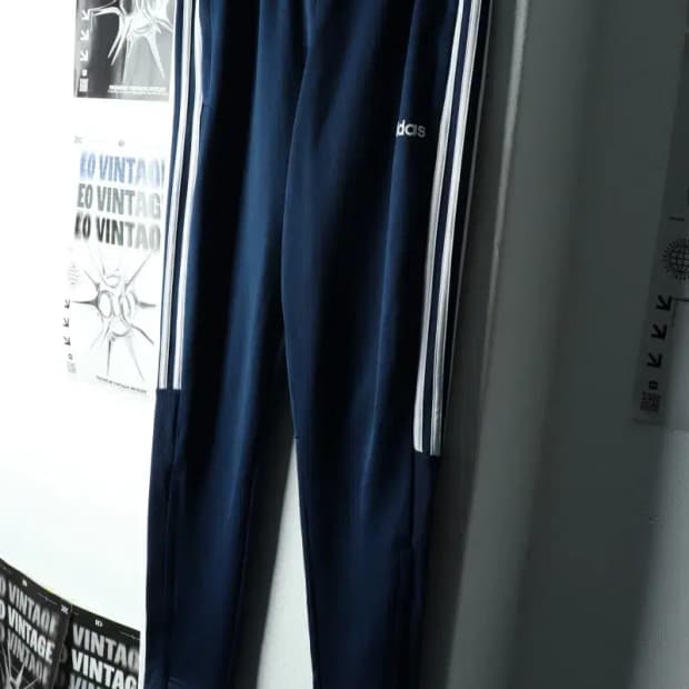 (2XL) 아디다스 트레이닝복 바지 빅사이즈 네이비 올드스쿨-2241