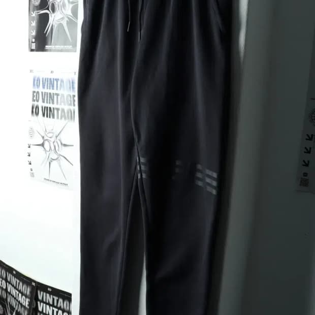 (L) 아디다스 트레이닝복 바지 사용감 밴딩 차콜-2242