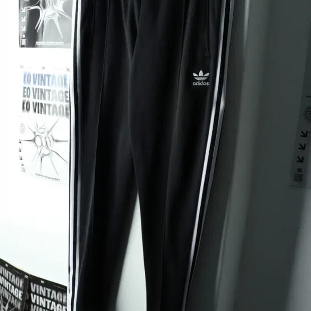 (L) 아디다스 트레이닝복 바지 베켄바우어 블랙 올드스쿨-2249