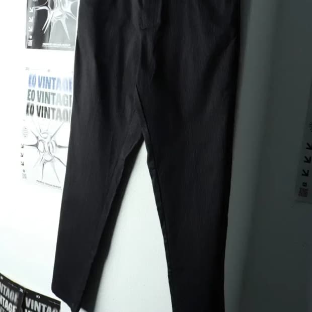 (S-L) 캘빈클라인 슬랙스 경량 바지 스트라이프 블랙-2251