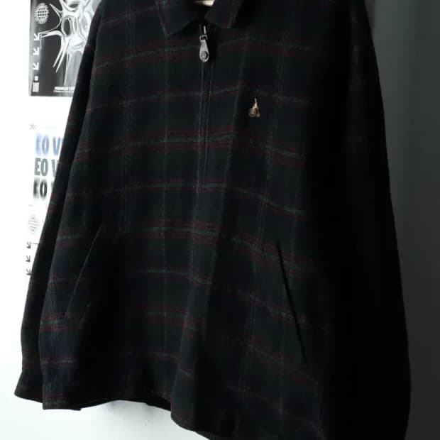 (L-XL) 빈폴 집업 바람막이 점퍼자켓 90년대 블루종 울-16285