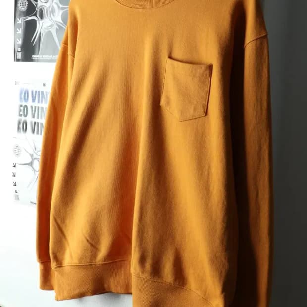 (XL-2XL) 유니폼브릿지 맨투맨 티셔츠 빅사이즈 머스타드-16322