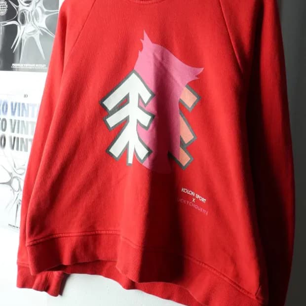 W(L) 코오롱스포츠 맨투맨 티셔츠 럭키슈에뜨 부엉이 Y2K-16323