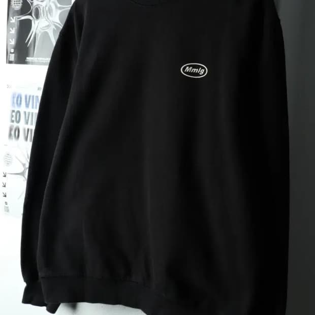 (M) 엠엠엘지 맨투맨 티셔츠 블랙 기모 올드스쿨-16324