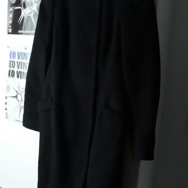 W(S-M) 듀엘 코트자켓 블랙 울 유니크-16353