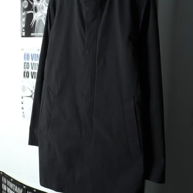 (M-L) 빈폴 집업 바람막이 점퍼자켓 블랙 롱 폴리-16358