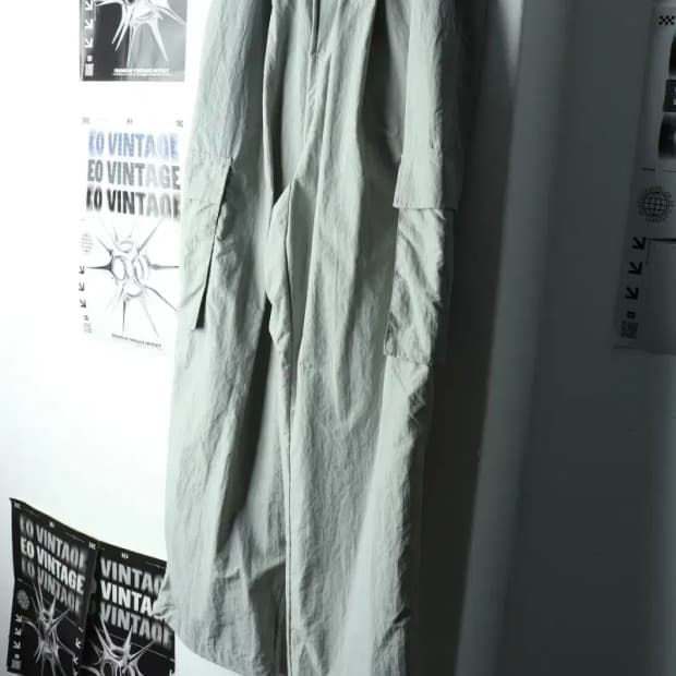 (XL) 낫포너드 트레이닝복 바지 카고 우븐 그레이-225F