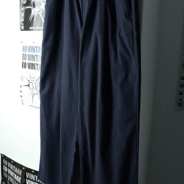 (L) 라퍼지스토어 트레이닝복 바지 네이비 밴딩 린넨 마-2272