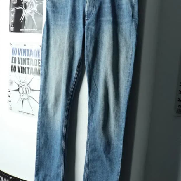 (L-XL) 띠어리 청바지 데님 연청 슬림핏-227D