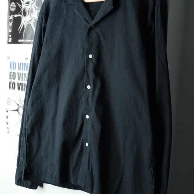 (M-L) 클럽모나코 셔츠 남방 한섬 네이비 린넨 마-163A2