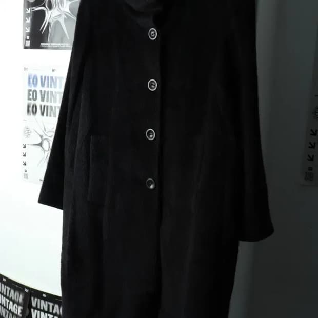 W(S-M) 마인 코트자켓 한섬 알파카 블랙-163AA