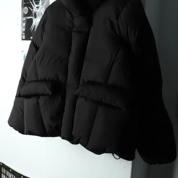 W(S-M) 구호 패딩 점퍼자켓 덕다운 크롭 숏패딩 푸퍼-163B5