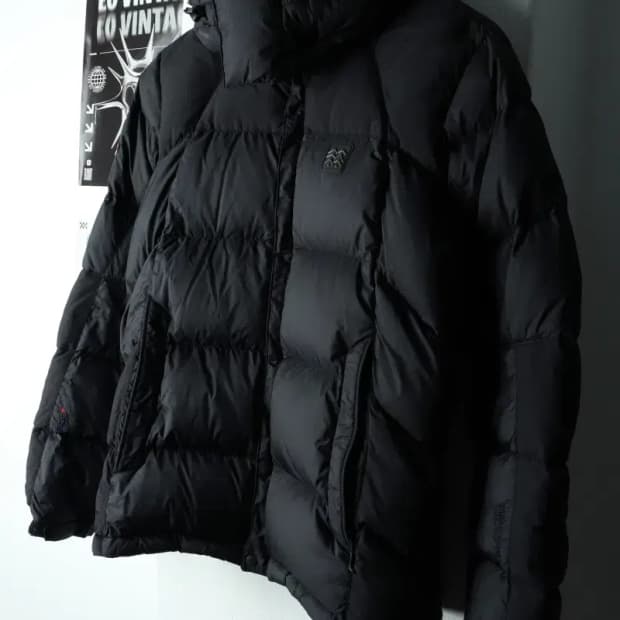 W(L) 코오롱스포츠 패딩 점퍼자켓 구스다운 블랙 한정판-163BD