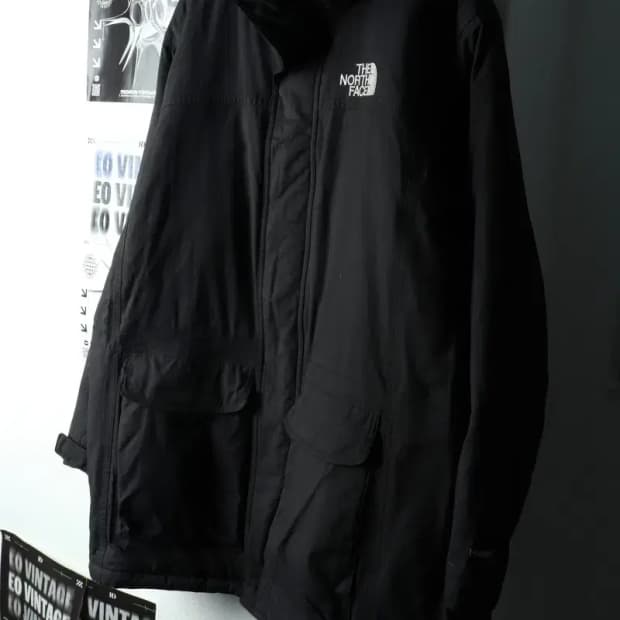 (M-XL) 노스페이스 패딩 점퍼자켓 경량 블랙 롱-163BF