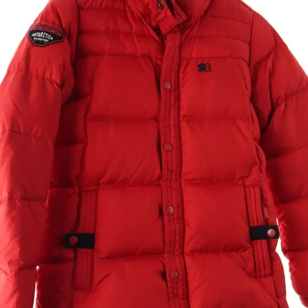 W(M) 코오롱스포츠 패딩 점퍼자켓 레드 대장급 빵빵 기능성-1645E