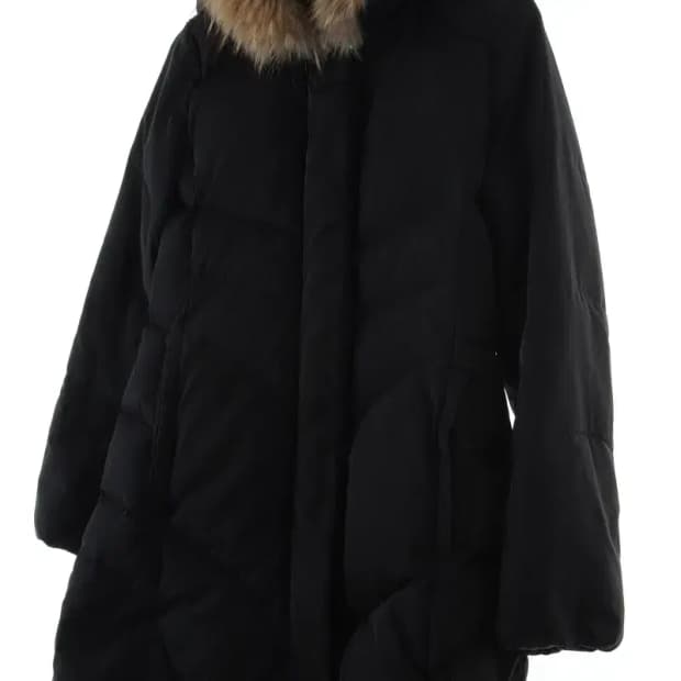 W(S) 지고트 패딩 점퍼자켓 롱 블랙 덕다운-1646A