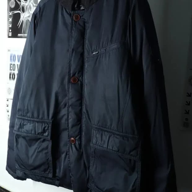 (XL-2XL) 타미힐피거 패딩 점퍼자켓 빅사이즈 네이비-1647A