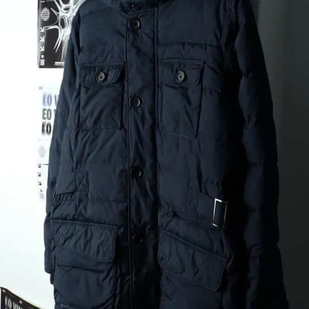 (S-M) 타미힐피거 패딩 점퍼자켓 네이비 올드스쿨-1647C