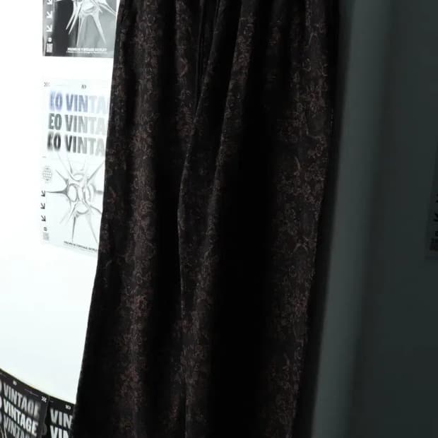 (M-L) 브라운브레스 트레이닝복 바지 와이드핏 플라워-22A5