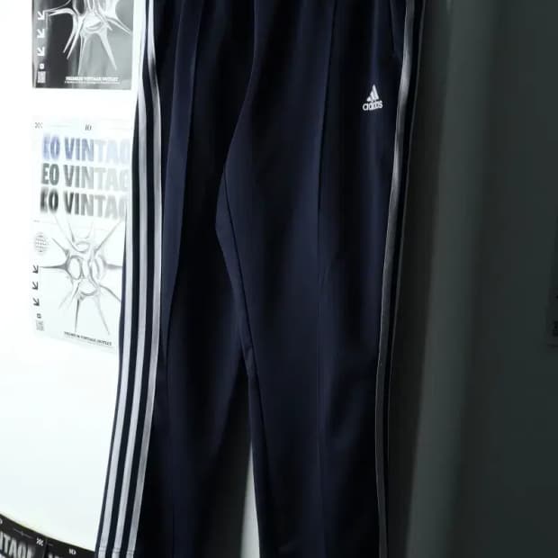 (XL) 아디다스 트레이닝복 바지 네이비 삼선 올드스쿨-22A8