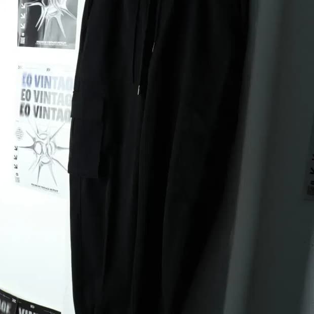 (L-XL) 낫포너드 트레이닝복 바지 카고 조거 블랙-22AC