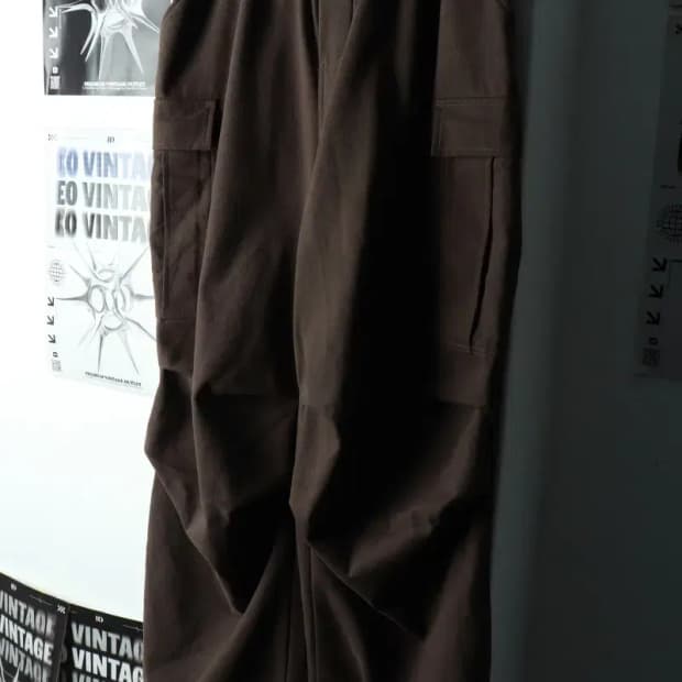 (L) 라퍼지스토어 트레이닝복 바지 차콜 카고 조거-22AF