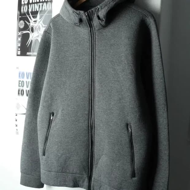 (XL) 아디다스 후드집업 네오프렌 그레이 올드스쿨-165B0