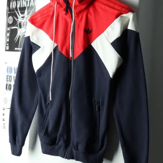 (XS) 아디다스 후드집업 오리지널 불꽃 올드스쿨-165B1