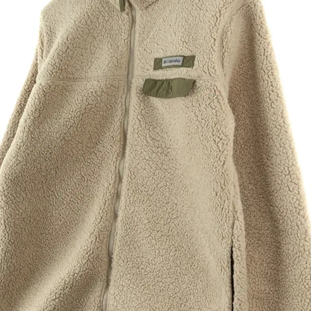 (L-XL) 컬럼비아 집업 바람막이 점퍼자켓 베이지 쑥 정석-1662E